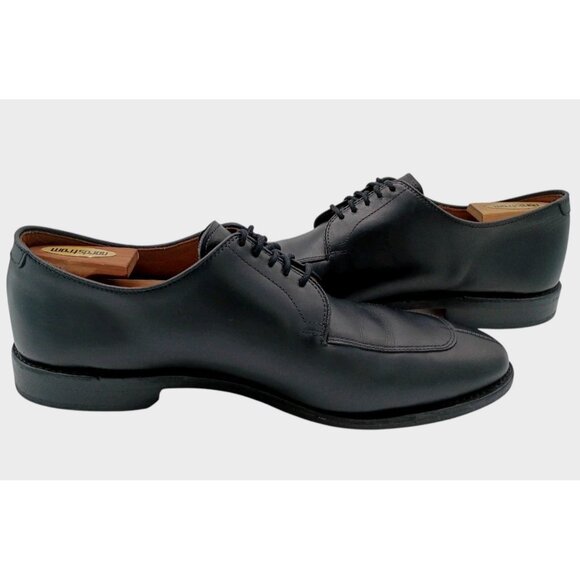 ALLEN EDMONDS Black Leather Oxford Delray Split Toe Blucher Mens 10.5 D USA $325 - Picture 9 of 9
